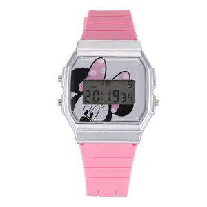 2020 BOMAXE LED Dual Display Chronograph 5023 Kids Digital Watches Pink Color Fashion new Plastic Wrist Watch