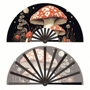 33cm Personalized Large Colorful Plastic Folding <b>Hand</b> Fan Kung Fu Rave Clack Fans for Festival Dance Gifts - Product Image 3