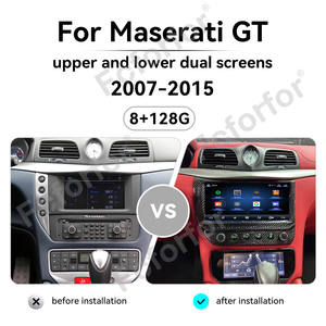 Carplay de 10,1 pulgadas para Maserati GT 2007-2015 Android 13 reproductor Multimedia de navegación GPS unidad principal de pantalla dual superior e inferior - Product Image 2