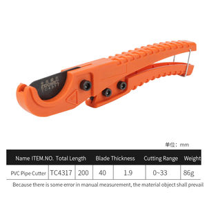 <span class=keywords><strong>Pince</strong></span> coupante KAFUWELL TC4318, 42 mm, portable, pour tuyaux en <span class=keywords><strong>PVC</strong></span> - Product Image 4