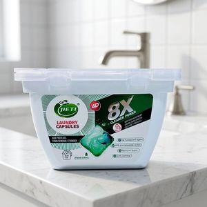 Enzyme Laundry Capsules Biodegradable Washing Pods Dual Chamber Gel <b>Detergent</b> for Hand and Machine Use - Product Image 1