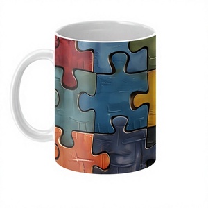 Mug en céramique personnalisé en gros pour sublimation – Tasse à café promotionnelle personnalisée pour cadeaux d'entreprise et événements – Compatible lave-vaisselle et micro-ondes - Product Image 1
