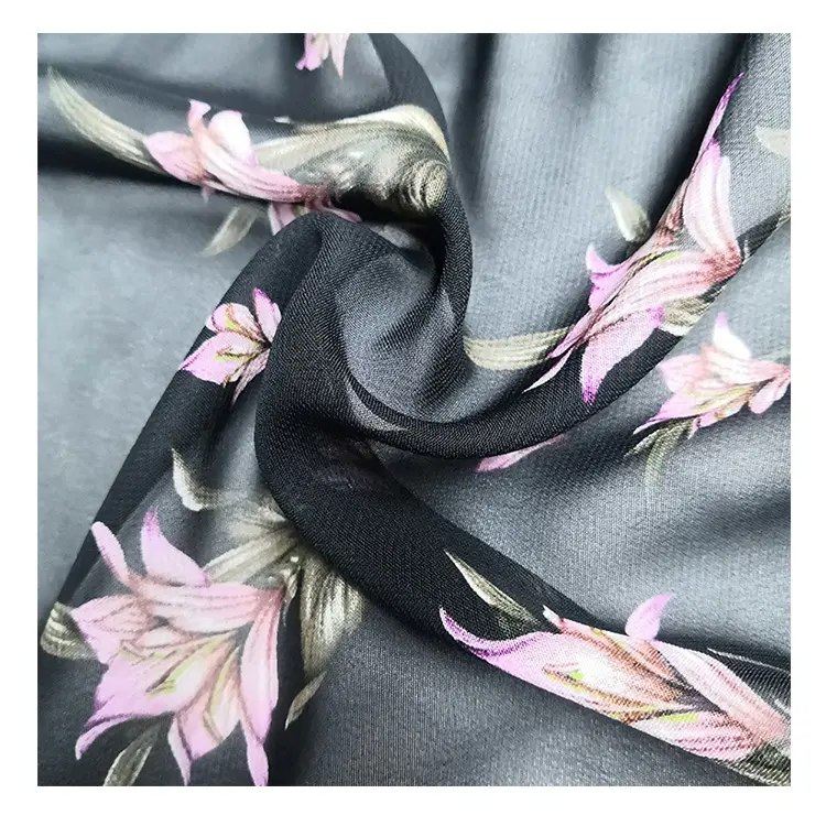 Shaoxing Tessile Prezzo All'ingrosso Soft Touch Bolla Chiffon Tessuto per Hijab Saree