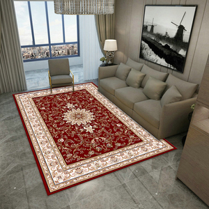 Karpet Retro bunga Boho Modern anti-selip lembut bata merah wol Oriental Karpet dengan desain Cina untuk RUMAH & mesin doa dibuat - Product Image 4
