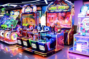 Dispositivos de tiro que funcionan con monedas para centros recreativos <span class=keywords><strong>Dino</strong></span> Assault Estación de juegos de disparos simulados y consola de juegos de disparos - Product Image 2