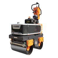 Mini-compacteur routier portatif à double tambour, pour l'entretien des routes, avec moteur diesel ou essence