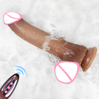 S-Hande Fernbedienung Silikon Vibrierender Realistischer Dildo Maschinenform 12 Zoll Großer Dildo Erwachsenen-Sexspielzeug