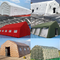 Tente d'hôpital hermétique imperméable et résistante au feu tente gonflable de réadaptation médicale tente mobile de sauvetage pour l'insolation d'urgence