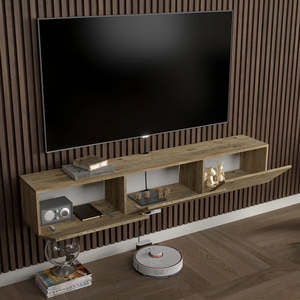 Meuble <span class=keywords><strong>TV</strong></span> en bois moderne et simple avec rangement pour salon, fonction réglable pour chambre à coucher - Product Image 3