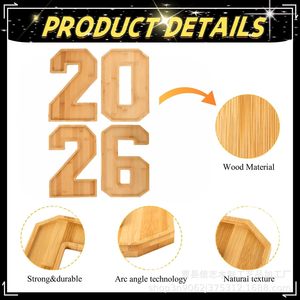 ถาดไม้สำหรับเสิร์ฟอาหาร ขนมหวาน ผลไม้ งานเลี้ยง ใช้ในบ้าน ชุดจานไม้ - Product Image 4