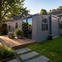 Rumah Kontainer Ekspansi Ramah Lingkungan Grosir Bersertifikat CE ISO9001 Standar Eropa 20ft 40ft Rumah Modular Prefabrikasi Pabrik OEM/ODM