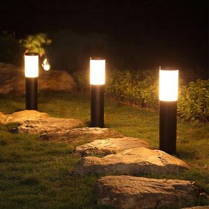 Lampu bohlam silinder baja tahan karat Nordic Modern lampu bohlam E27 perumahan IP65 LED eksterior rumput dan taman - Product Image 4