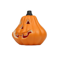Décorations d'Halloween en plastique : Lanternes citrouilles, décors de scène, accessoires lumineux, accents pour maison hantée, idéaux pour les photos