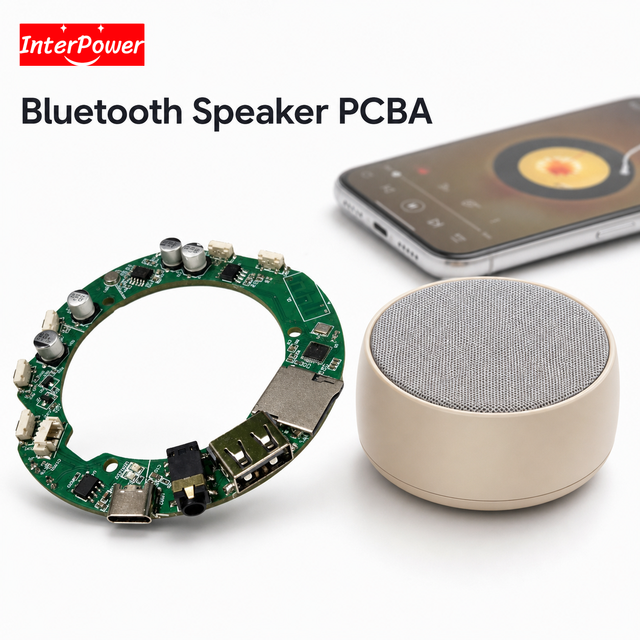 Speaker PCBA TF Card USB AUX Input 10W Dual Channel Stereo Board Development Desktop Portable Audio OEM ODM Custom