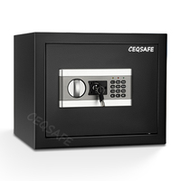 CEQSAFE Coffre-fort électronique de sécurité pour usage professionnel, en métal massif, ignifuge, petit coffre-fort numérique en acier pour hôtel