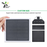 Panneau solaire monocristallin ETFE personnalisé 1W 6V, petit panneau solaire 2W 3W 5W avec adhésif auto-collant