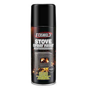 FIBSHIELD 450ml 1112 ° <span class=keywords><strong>Peinture</strong></span> en <span class=keywords><strong>a</strong></span>érosol pour cuisinière F, revêtement durable résistant à la chaleur avec adhérence supérieure et couverture pour surfaces métalliques de cuisinières - Product Image 2