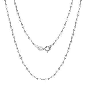 Vendita calda 925 in argento Sterling 1.5mm piccola <span class=keywords><strong>collana</strong></span> infinita ciondoli belle donne S925 gioielli <span class=keywords><strong>collana</strong></span> a catena clavicola - Product Image 4