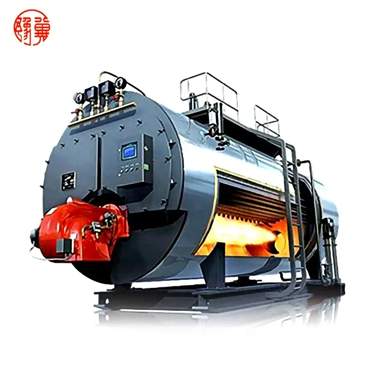 1 2 3 4 6 8 10 12 15 20 Ton Industrial Gas Fired Steam Boiler With Corrugated Furnace Three Passes And Web Back Structure
