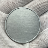 Monedas en blanco de engranaje de grabado láser de aleación de zinc plateado de 40 50 60mm de diseño libre personalizado