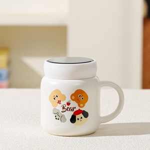 Caneca de Café Cerâmica Moderna com Tampa, Capacidade de 420ml, Segura para Lava-Louças e Micro-ondas, Embalagem em Caixa Colorida - Ótimo Presente para Amigos - Product Image 3