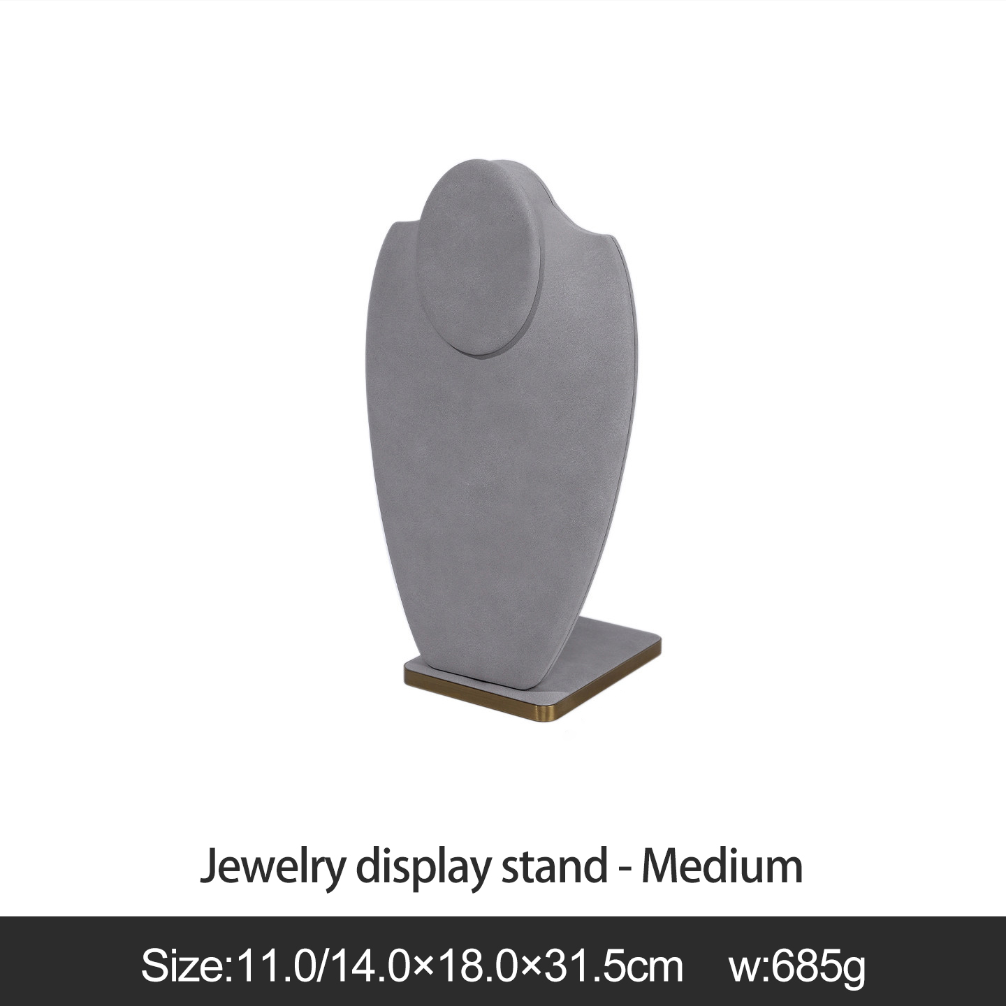 Gray jewelry display stand-medium