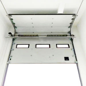 Portes de <span class=keywords><strong>garage</strong></span> basculantes automatiques en acier de style moderne de haute qualité installées pour les hôtels d'atelier d'entrepôt et les surfaces finies - Product Image 4