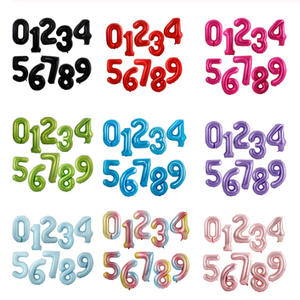 Globos de Aluminio con Forma de Número para Cumpleaños, Personalizados, de 16, 32 y 40 Pulgadas, Decoraciones para Fiestas, Globos de Aluminio al por Mayor - Product Image 3