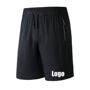 Pantalones cortos transpirables para hombre con serigrafía de 100 gramos, diseño ligero, perfecto para correr, entrenamiento y actividades de gimnasio - Product Image 1
