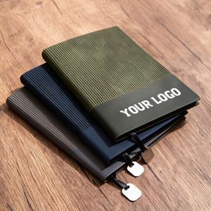 High-Quality Custom Logo A5 <b>Diary</b> Promotional Soft Leather Splicing <b>Notebook</b> Suitable for Business School Meetings - Product Image 1