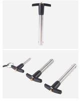 Pin Pegas Baja Tahan Karat 304 Finishing Mengkilap Diameter Kepala 50mm Model Besar Desain Berbahu Buatan Guangdong