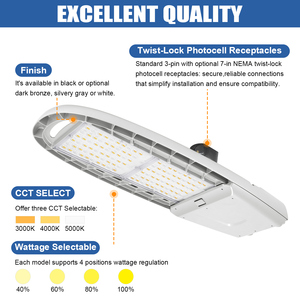 Projecteur LED de sécurité extérieur le plus lumineux pour éclairage public et de parking, 70W 100W 135W 200W 3CCT, en stock aux États-Unis - Product Image 3