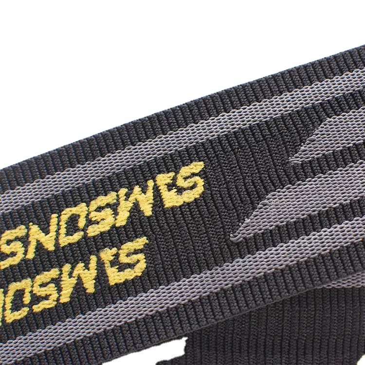 Fabriek Koop Aangepaste Logo 2 Centimeter Breed Concurrerende Prijs Rubber Anti-Slip Elastische Band Voor Sportkleding Medische Apparatuur