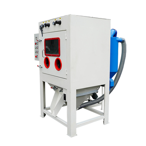 Tự động quay trống <span class=keywords><strong>sandblaster</strong></span> sụt giảm giỏ máy phun cát - Product Image 5