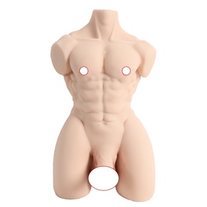Realistischer männlicher Silikon-Halbkörper für weibliches Torso-Modell mit künstlichem <span class=keywords><strong>Penis</strong></span>, 9 kg, Erwachsenen-Sexspielzeug - Product Image 1