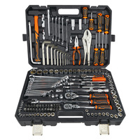 Coffret d'outils de réparation automobile et moto robuste de 150 pièces avec clés à douille et tubes, garantie 1 an, personnalisable OEM