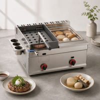 Friteuse à poulet professionnelle en acier inoxydable à gaz, à réservoir unique, robuste, pour comptoir, équipement de friture profonde pour cuisine de restaurant