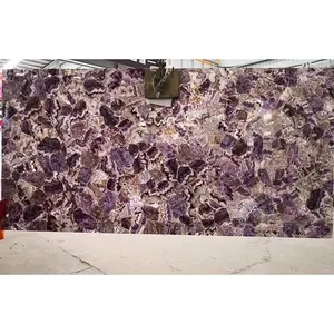 豪华家居装饰半宝石大理石紫色紫水晶宝石板