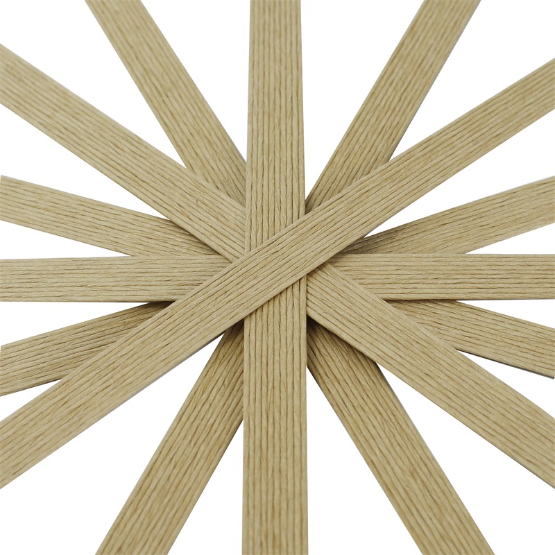 Factory Wholesale Environmentally Friendly Flat Twisted Paper Rope Customization Large Roll for Paper Bag Handle