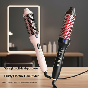 แปรงม้วน<span class=keywords><strong>ผม</strong></span><span class=keywords><strong>ไฟฟ้า</strong></span>แบบ 2 in 1 ป้องกันความร้อนลวก ร้อนเร็ว พร้อมระบบไอออน - Product Image 3