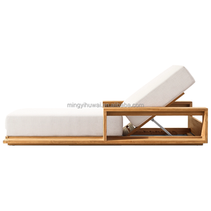 Chaise longue <span class=keywords><strong>de</strong></span> luxe tout temps Hôtels Plages Piscines Chaises longues en bois <span class=keywords><strong>de</strong></span> teck Mobilier d'extérieur Chaises <span class=keywords><strong>de</strong></span> jardin d'extérieur - Product Image 2
