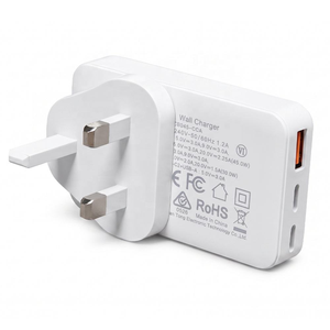 Cargador Rápido de 30W 45W, Adaptador de Corriente Ultrafino de 3 Puertos Tipo C USB a PD, Enchufe para EE. UU., UE, Reino Unido y Australia, Carga Rápida para Teléfono y Tableta - Product Image 4
