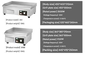 Parrillas Eléctricas de Alta Calidad, Económicas, Fáciles de Limpiar, con Superficie Antiadherente, Lisas y Acanaladas de 8 mm - Product Image 6