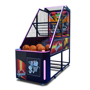 Macchina da basket di alta qualità a gettoni per bambini gioco di basket basket hoops macchina con schermo - Product Image 1