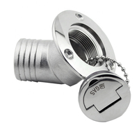 Pièces Marines Best Seller - Remplisseur de Pont Robuste en Acier Inoxydable 316 à 45 Degrés pour Bateau