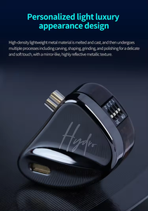 CCA <span class=keywords><strong>Hydro</strong></span> Hybrid In-Ear Auriculares 2DD + 8BA Monitor de aislamiento de sonido de alta resolución Auriculares TWS sin cancelación de ruido - Product Image 4