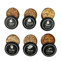 Vente en gros de copeaux de bois écologiques (noyer, pecan, cerisier, pomme, chêne) pour fumeurs de cocktails et de whisky - Taille personnalisable, accessoires modernes