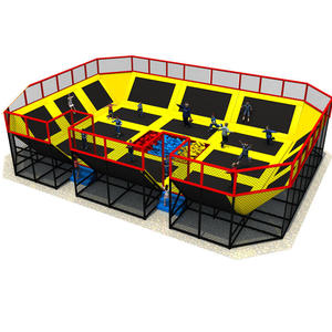Équipement de divertissement de trampoline, Parc de trampoline élastique avec obstacles, Parc de saut commercial - Product Image 2