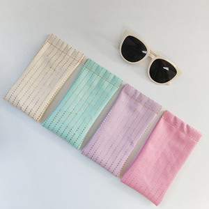 Estuche para gafas de estilo japonés floral, bolsa de almacenamiento portátil de cuero rectangular para gafas de sol - Product Image 3