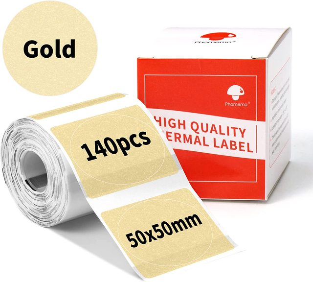 Phomemo Thermal Sticker Label XY-GD5050-140 Compatible Label Maker M110 M200 M220 M221 M150 M250 M260 M108 M100